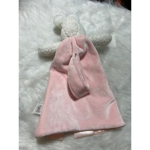Pink Bunny Plush Lovey Security Blanket By Bunnies By The Bay - Picture 3 of 4